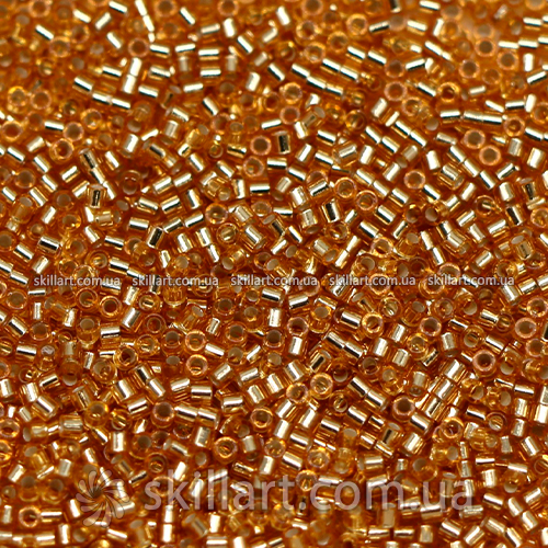 Бисер DBS-42 Miyuki Delica Beads Cut 15/0 (блестящий, золотой)